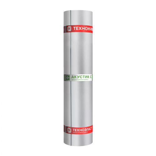 Техноэласт АКУСТИК СУПЕР А350, 10х1 м, рулонная звуко-, гидроизоляция